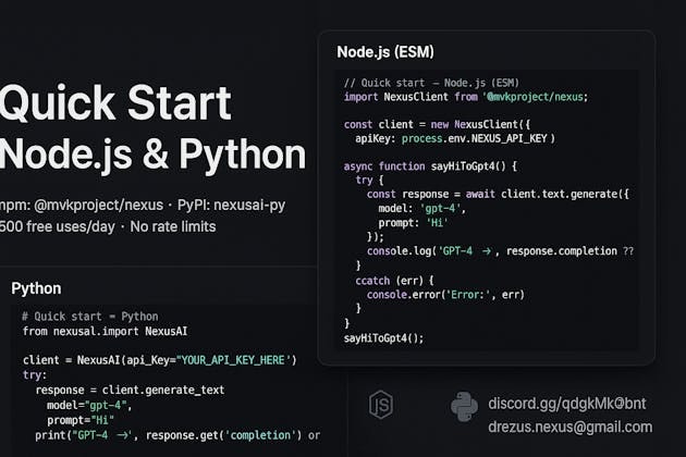 Nexus API screenshot 2