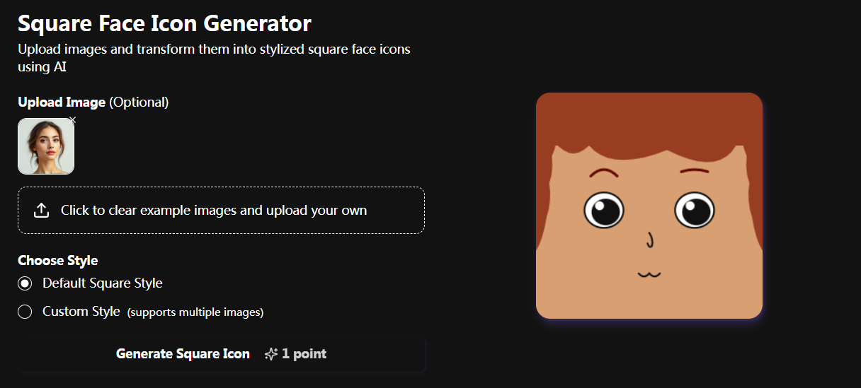 SquareFaceIconGenerator screenshot 1