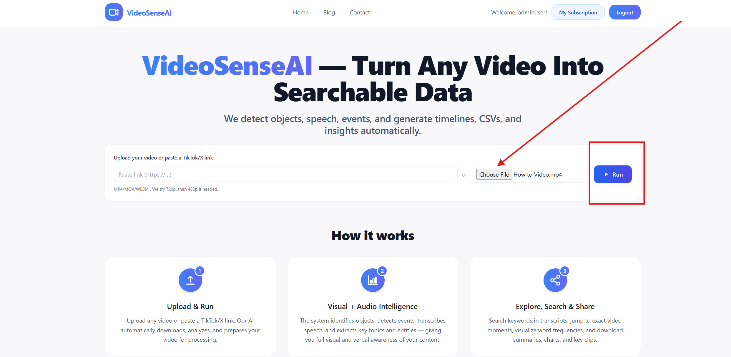 VideoSenseAI screenshot 2