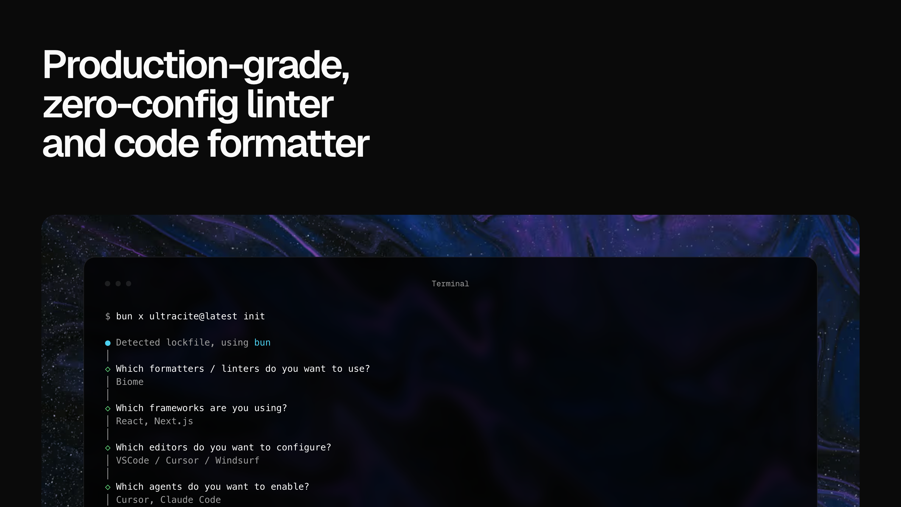 Ultracite v7 screenshot 1