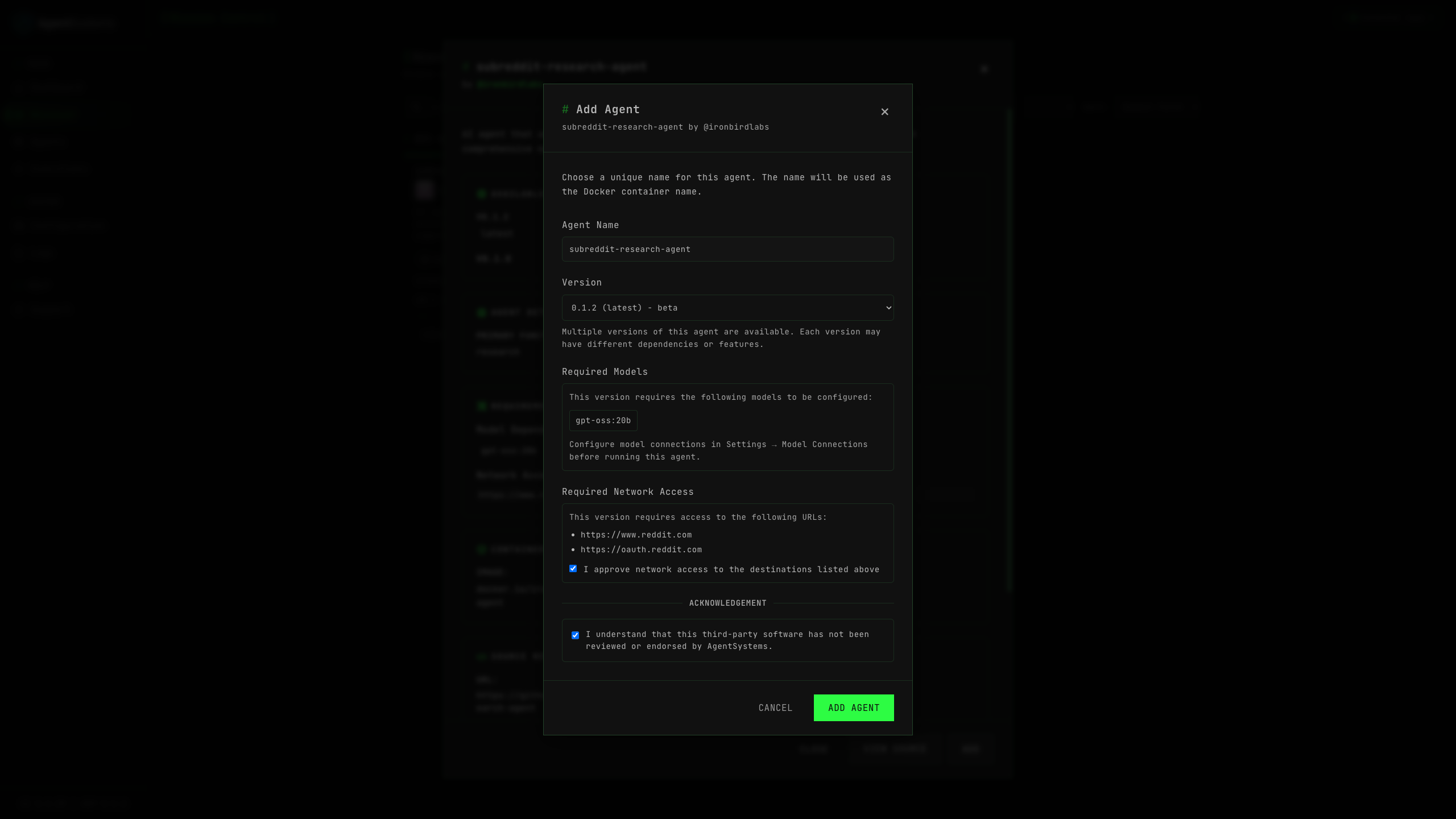 AgentSystems screenshot 4