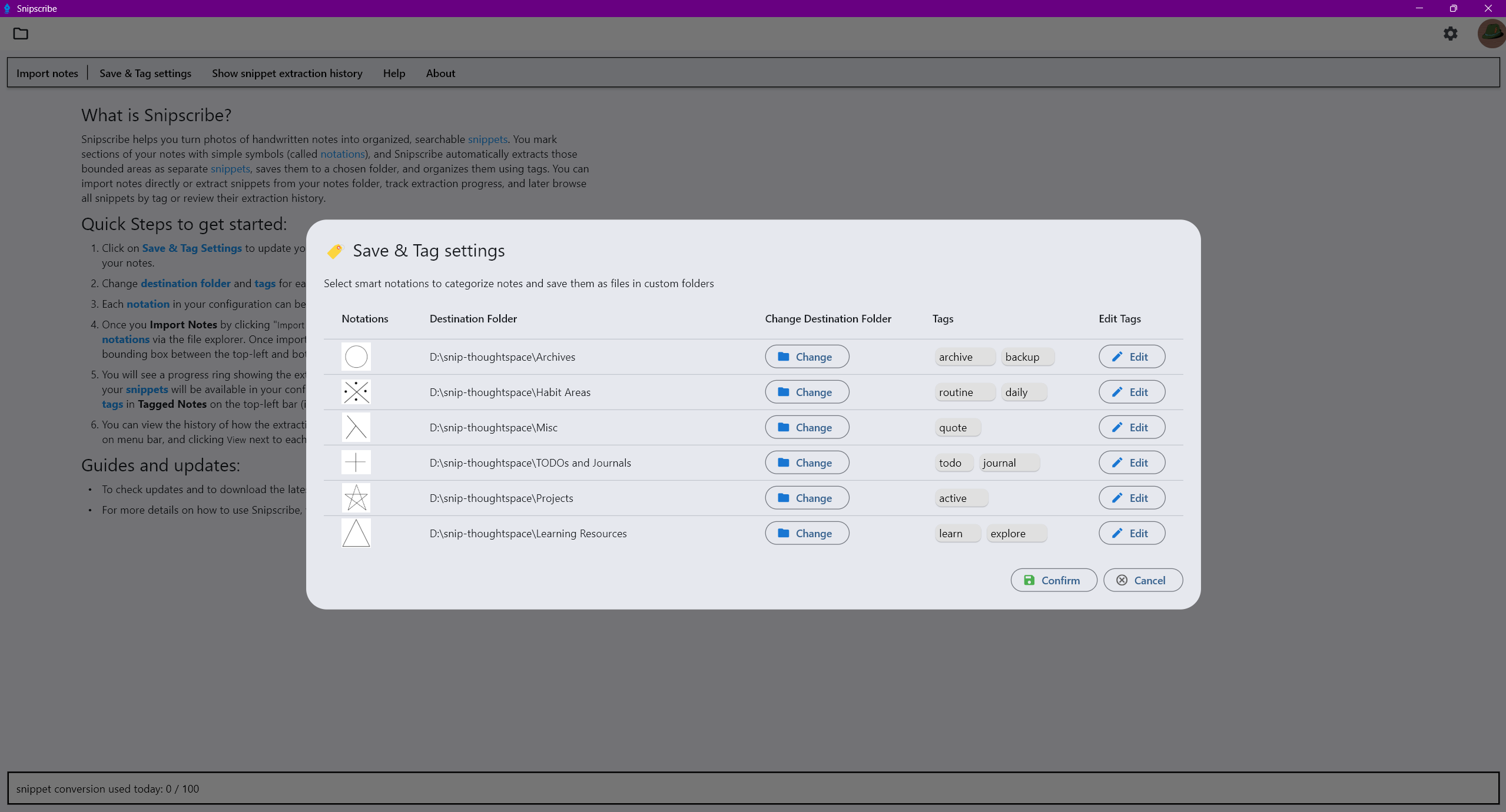 Snipscribe screenshot 2