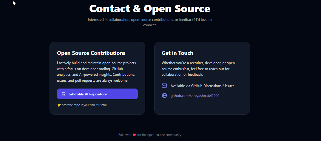 GitProfileAi screenshot 2