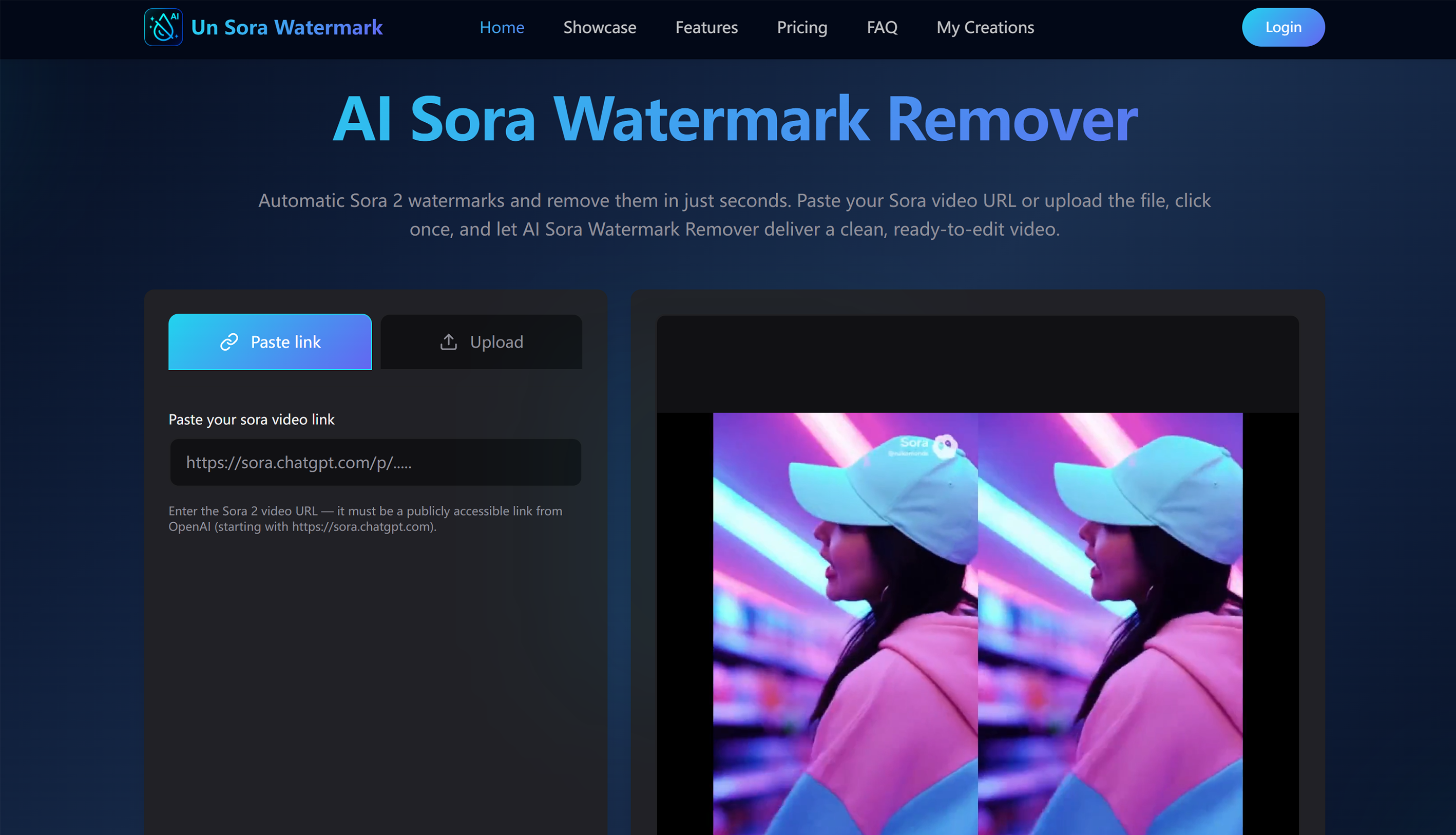 Sora watermark Remover screenshot 1