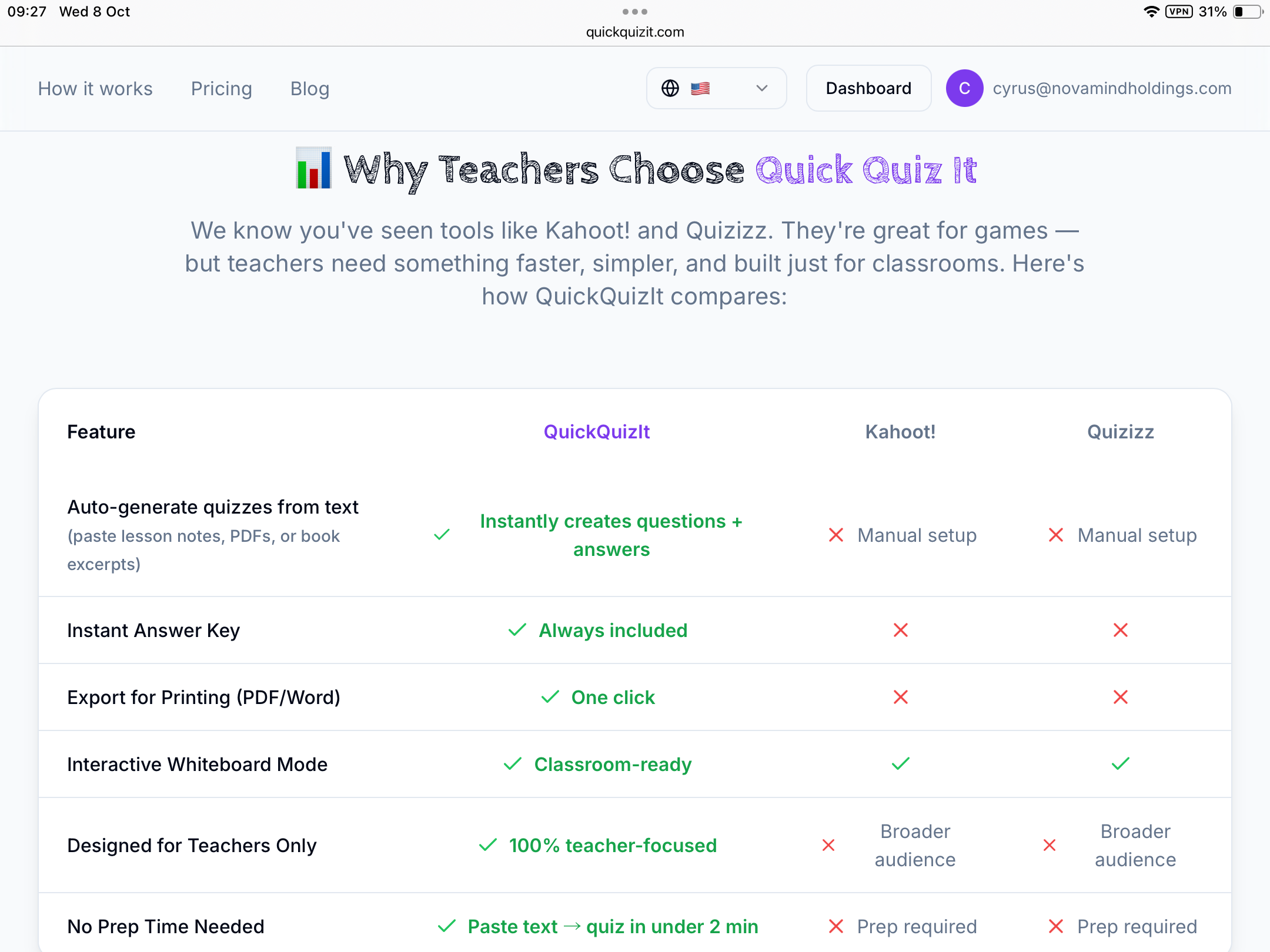 Quick Quiz it screenshot 4