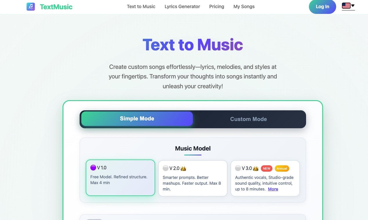 TextMusic– The AI Text-to-Music Generato screenshot 1