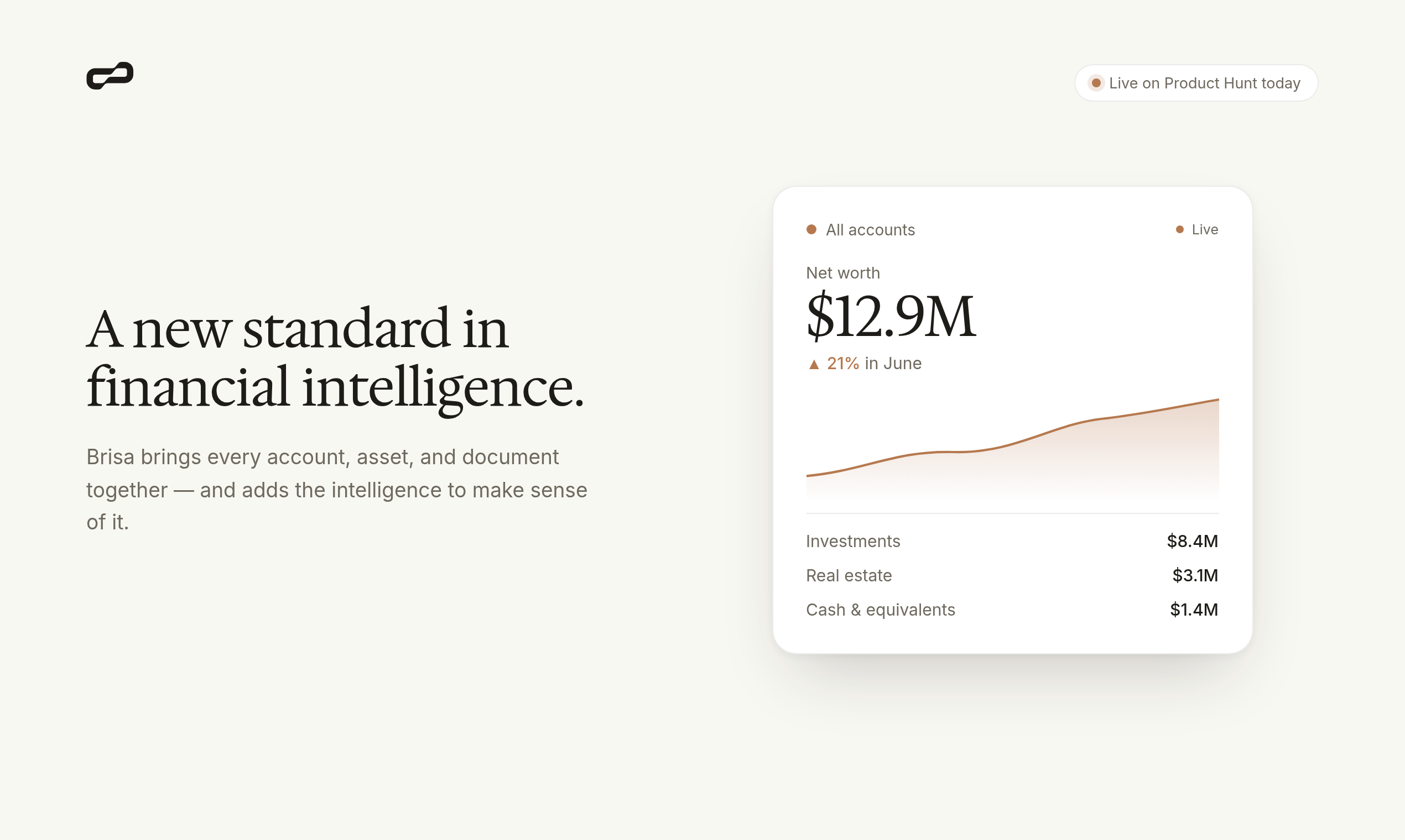 Brisa — Your personal wealth OS screenshot 1