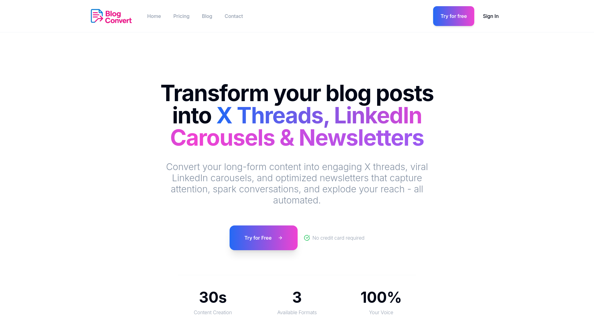 BlogConvert screenshot 1