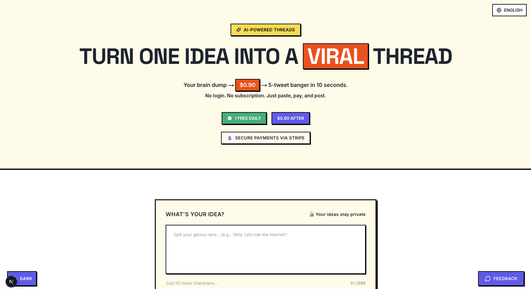 $1 Viral X Threads in 10 Seconds screenshot 3
