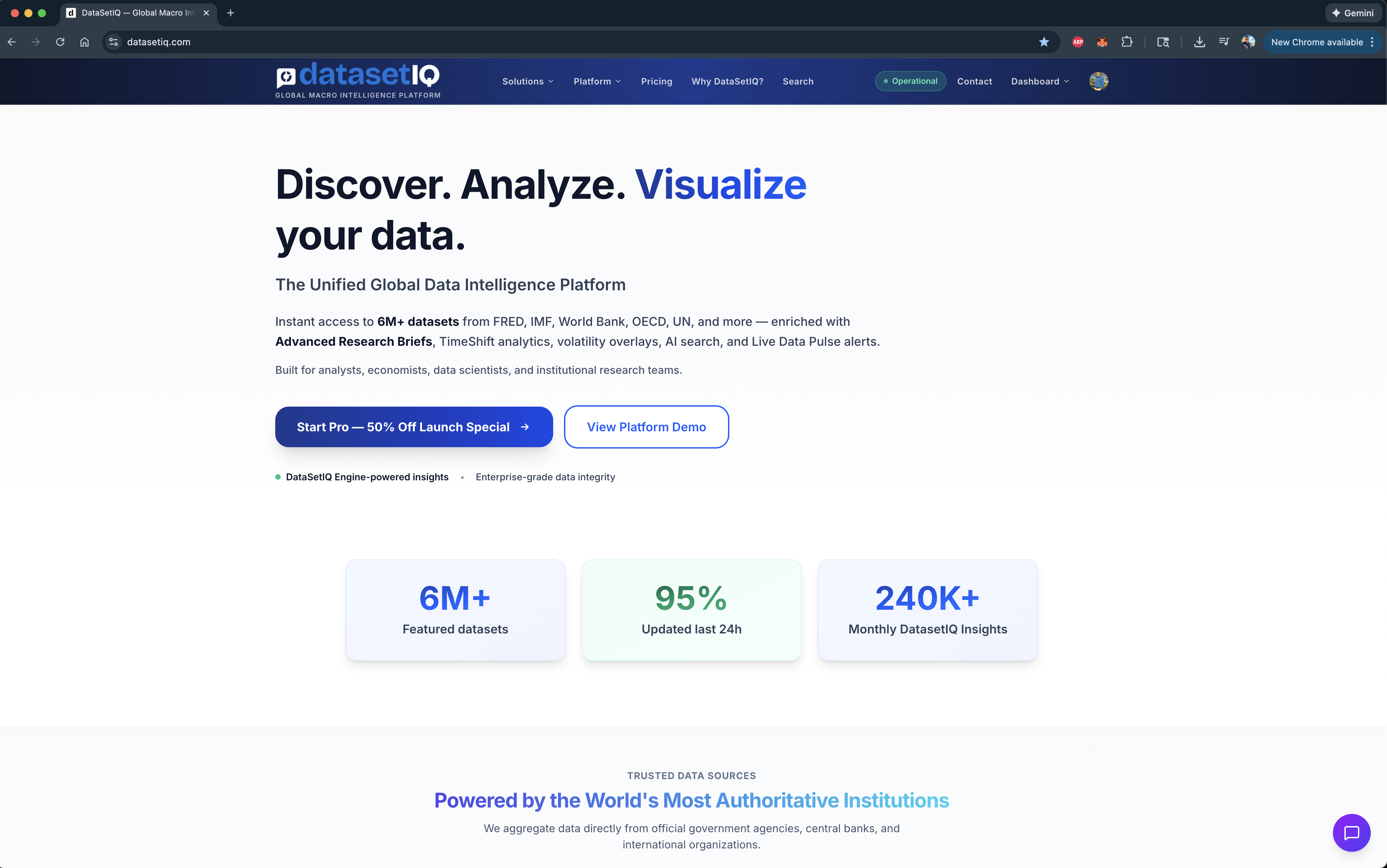 DataSetIQ screenshot 1