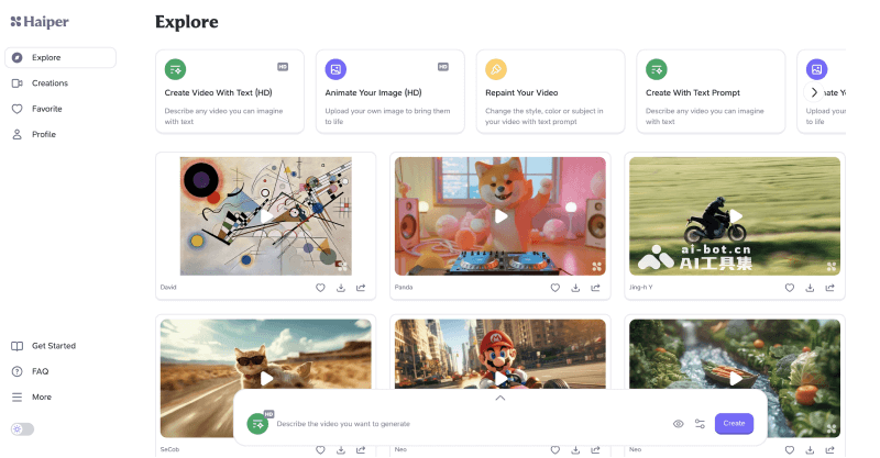 Haiper screenshot 1
