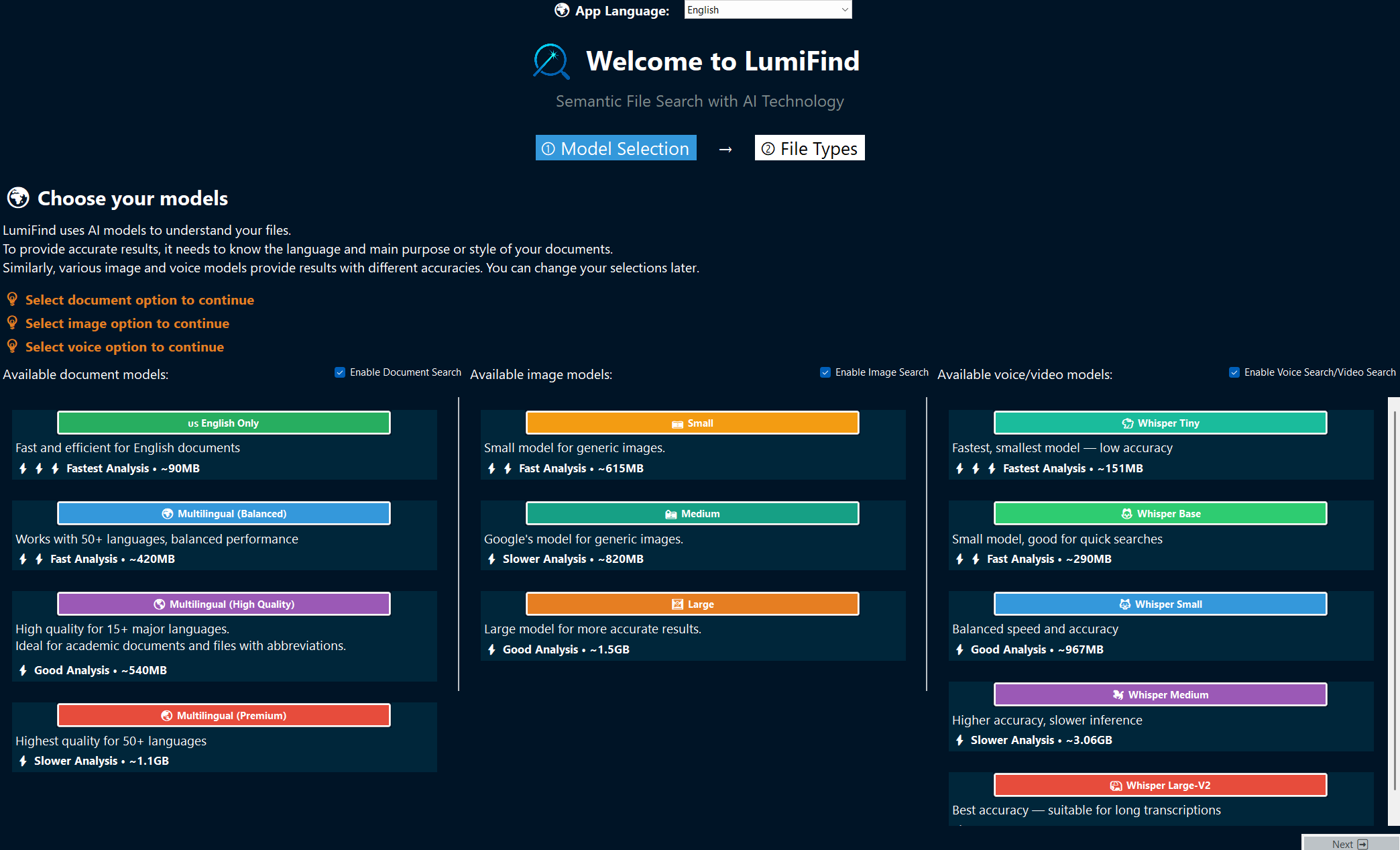 LumiFind screenshot 2