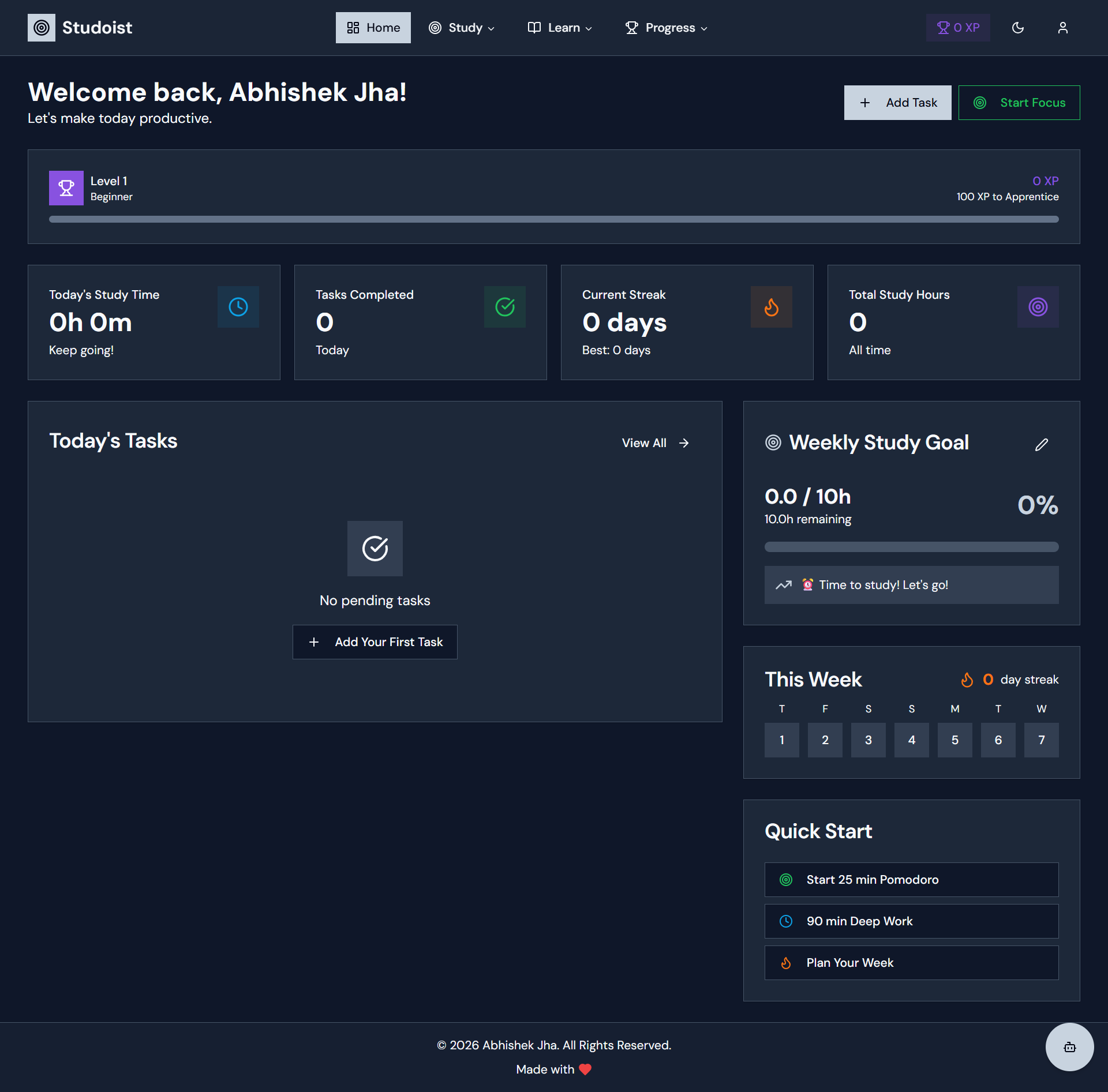 Studoist screenshot 1