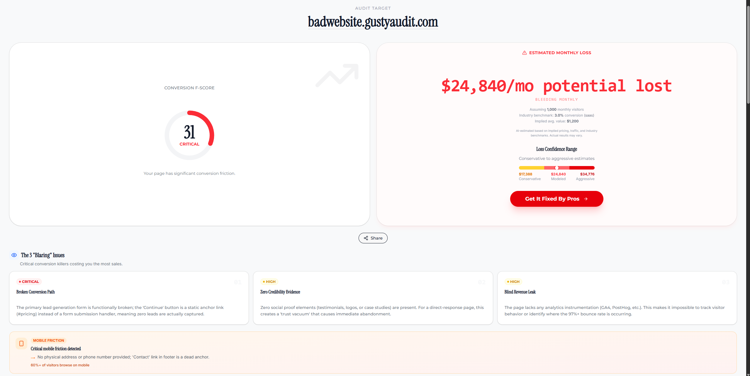 GustyAudit screenshot 2