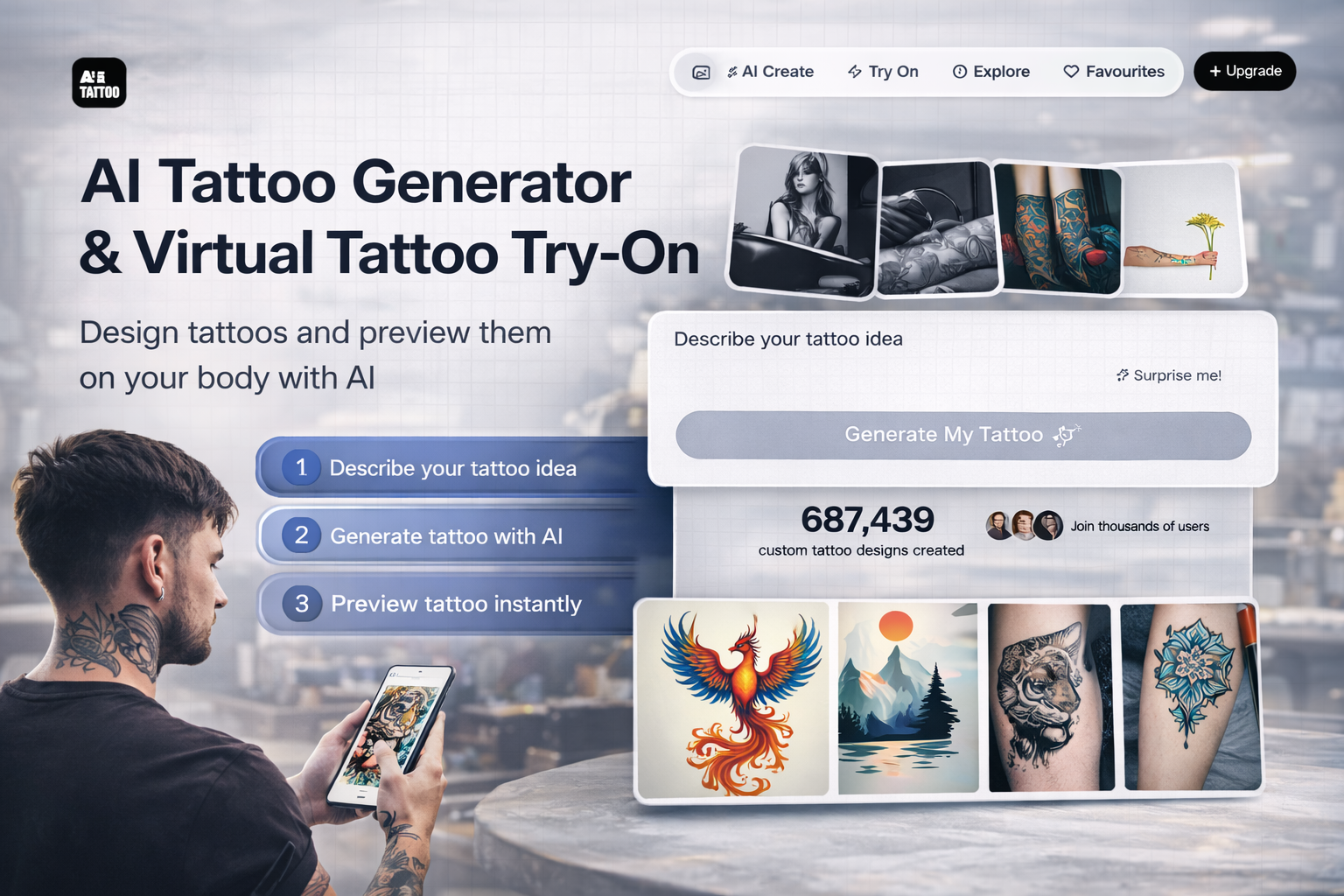 AI For Tattoo Generator and Try On screenshot 2
