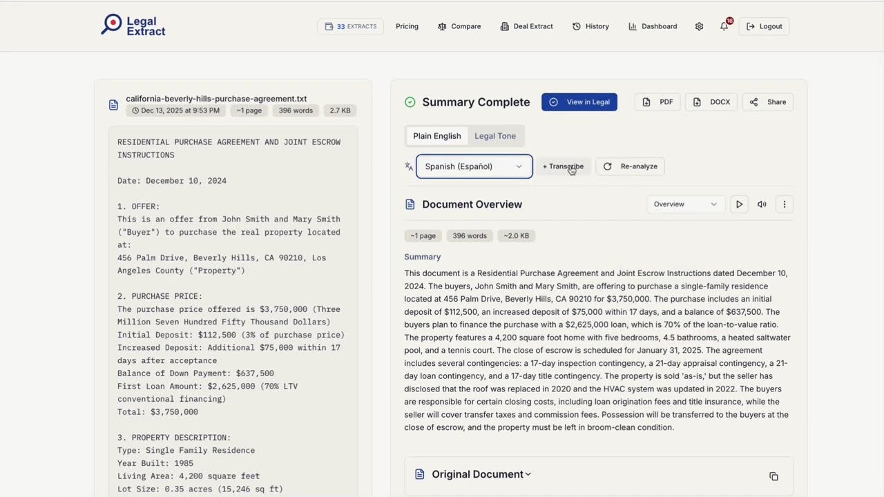 LEGAL EXTRACT AI screenshot 4