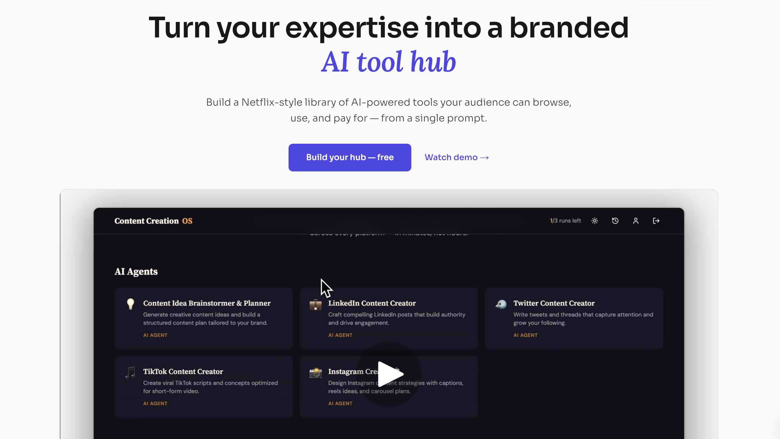 Agent Hub Builder screenshot 1
