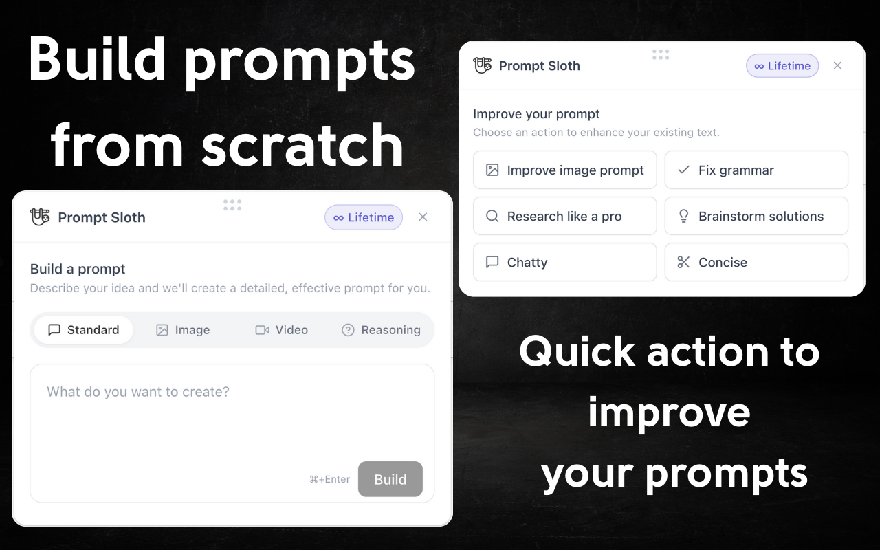 Prompt Sloth - Write Better AI Prompts screenshot 5