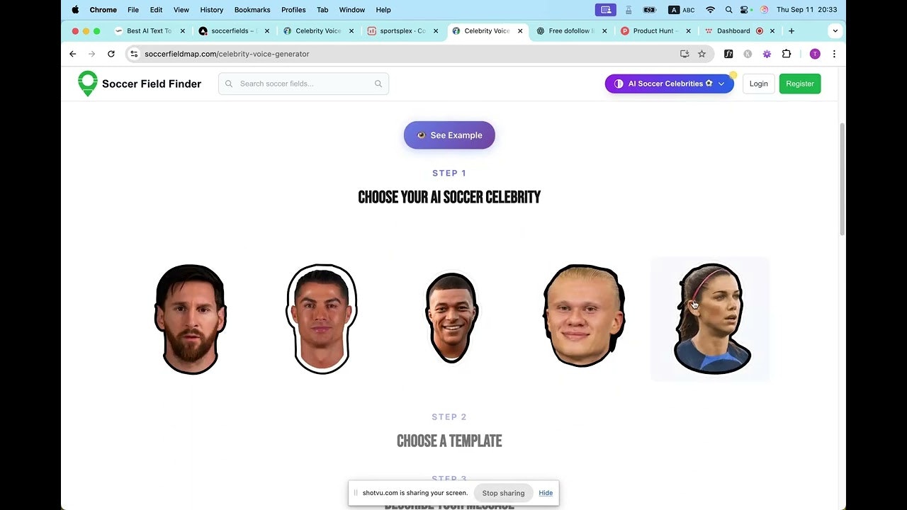 Soccer Field Finder + AI Voices screenshot 1