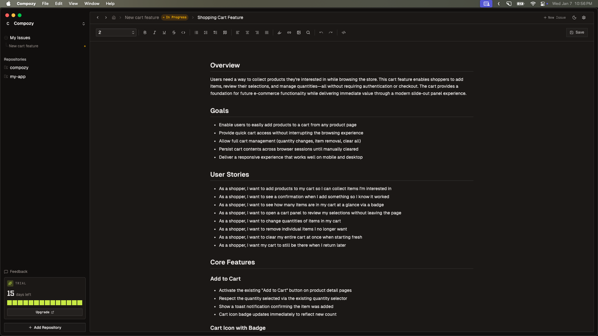 Compozy screenshot 7