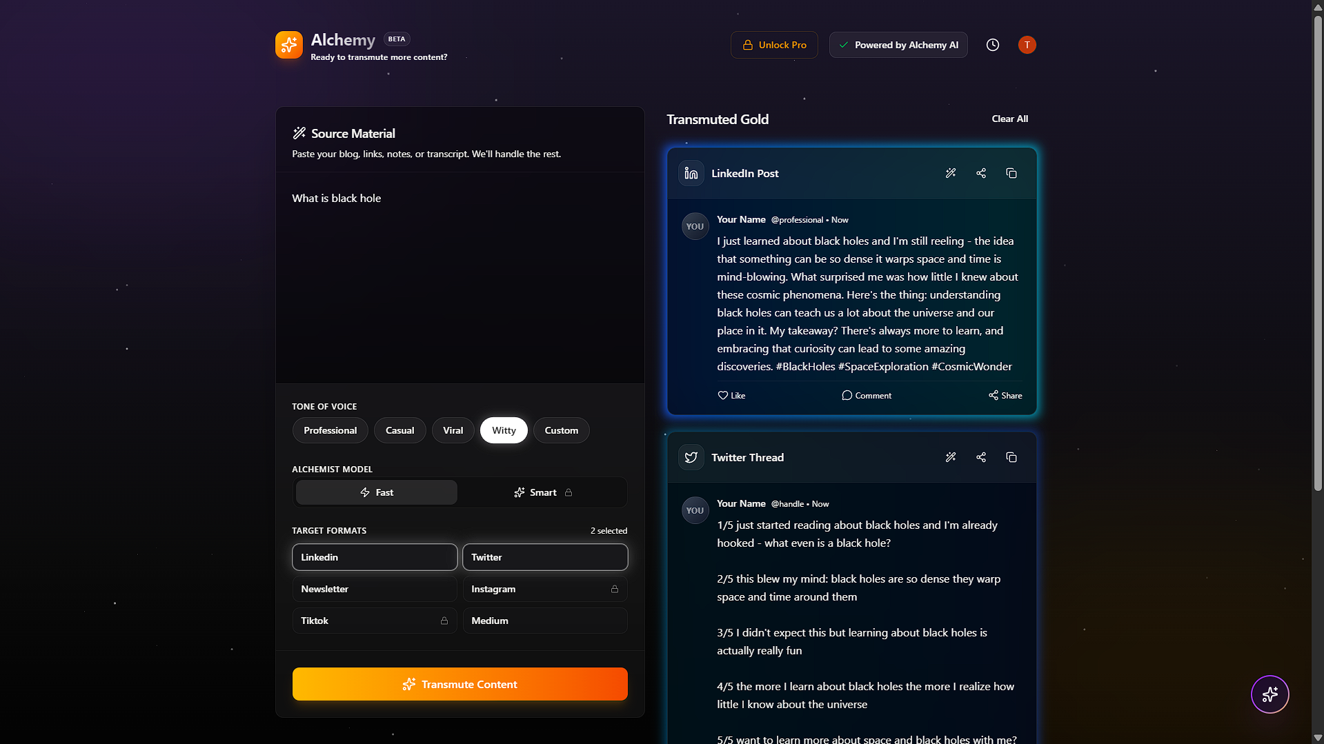 Alchemy AI screenshot 1