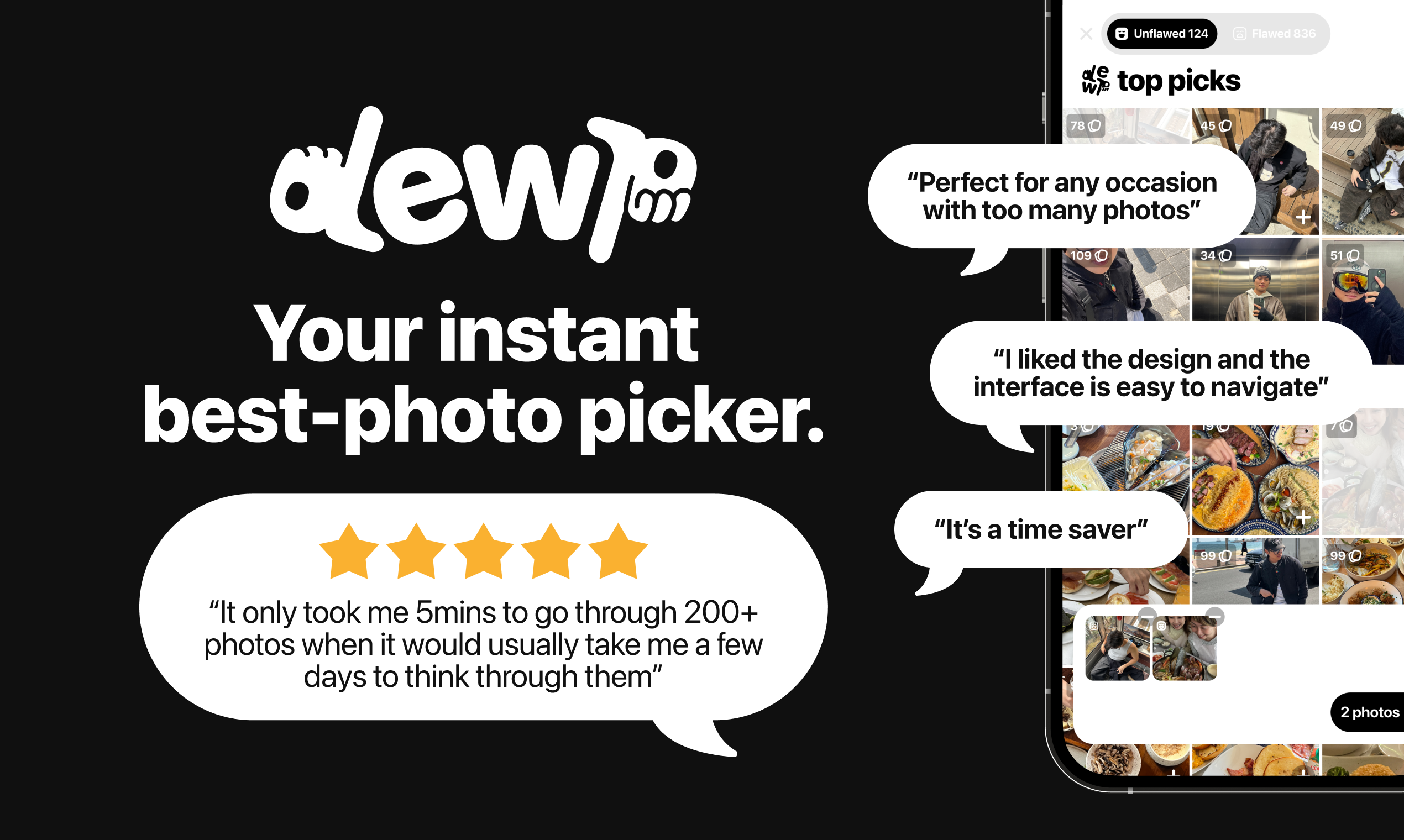 Dewp: AI Photo Album Curator screenshot 1