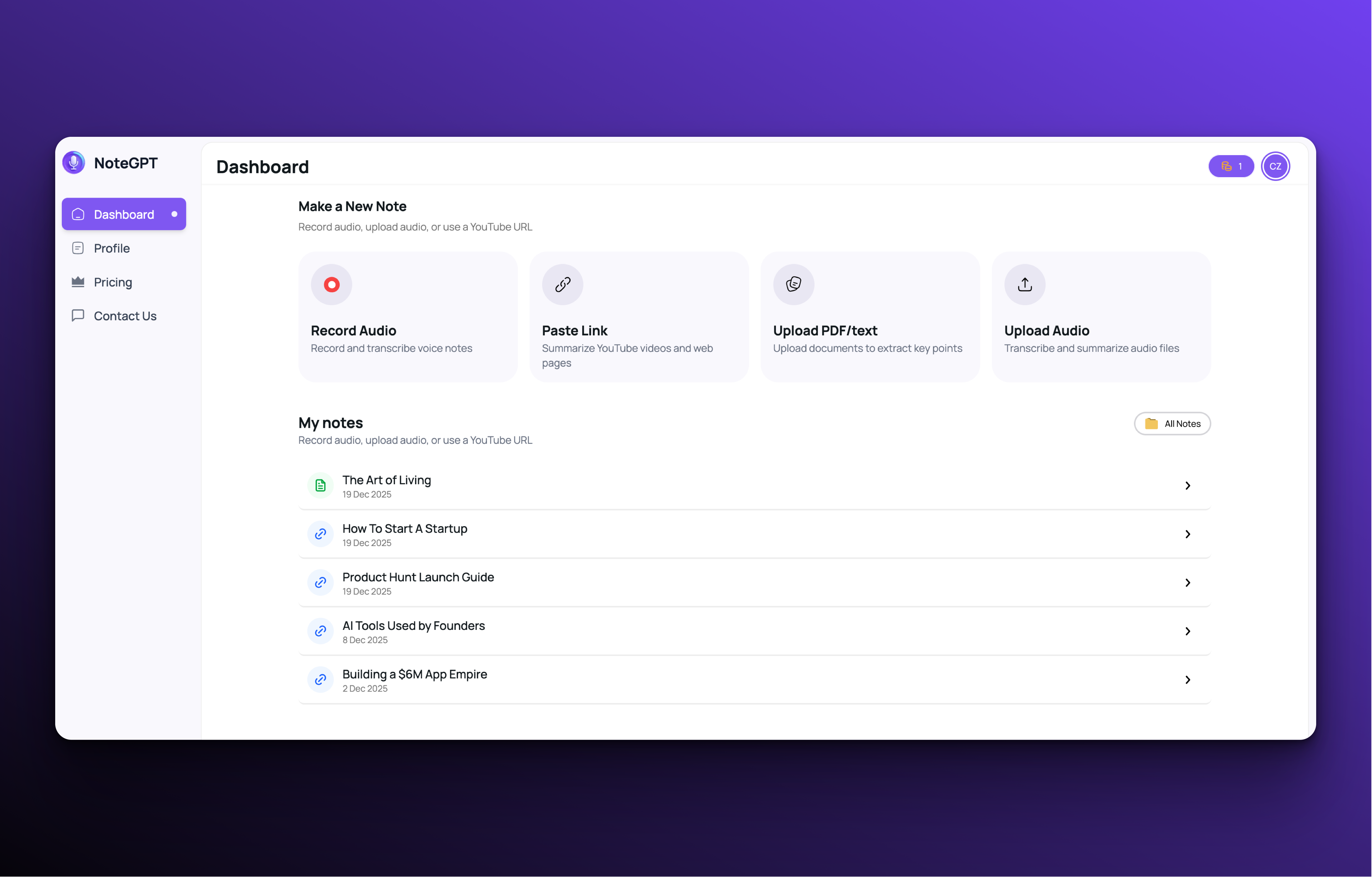 NoteGPT screenshot 3