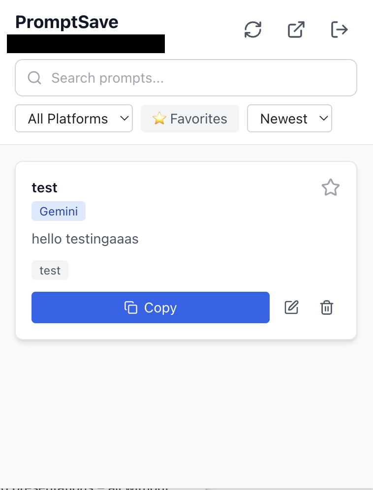PromptSave screenshot 4