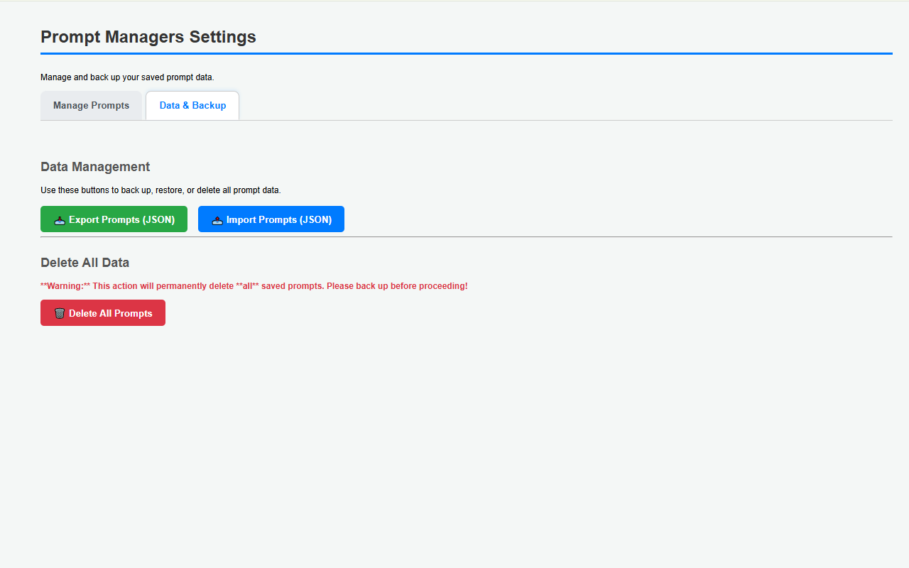 Prompt Managers screenshot 5