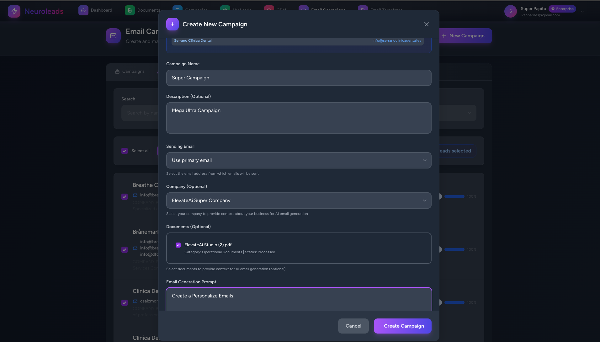 Neuroleads screenshot 3