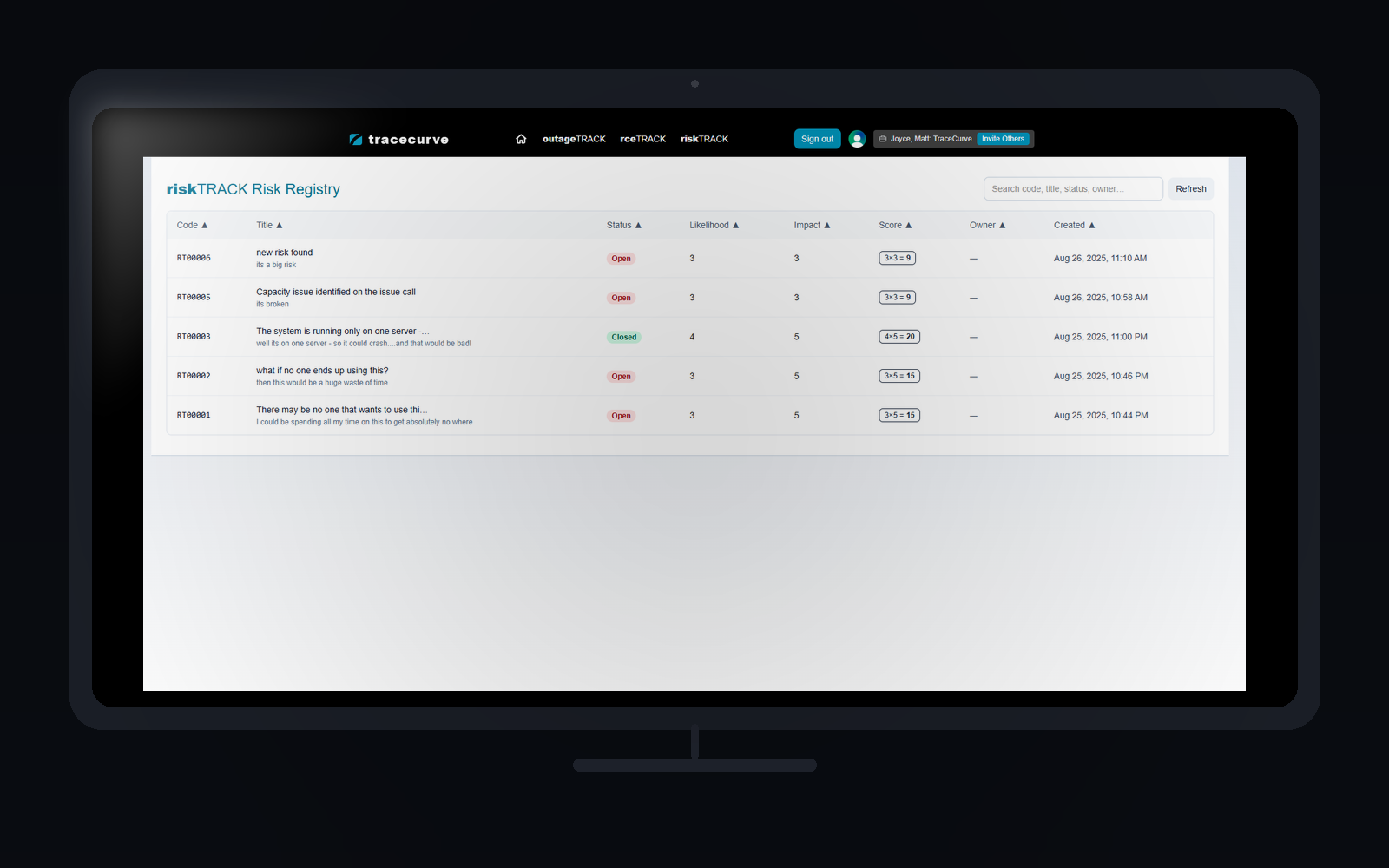 TraceCurve screenshot 2