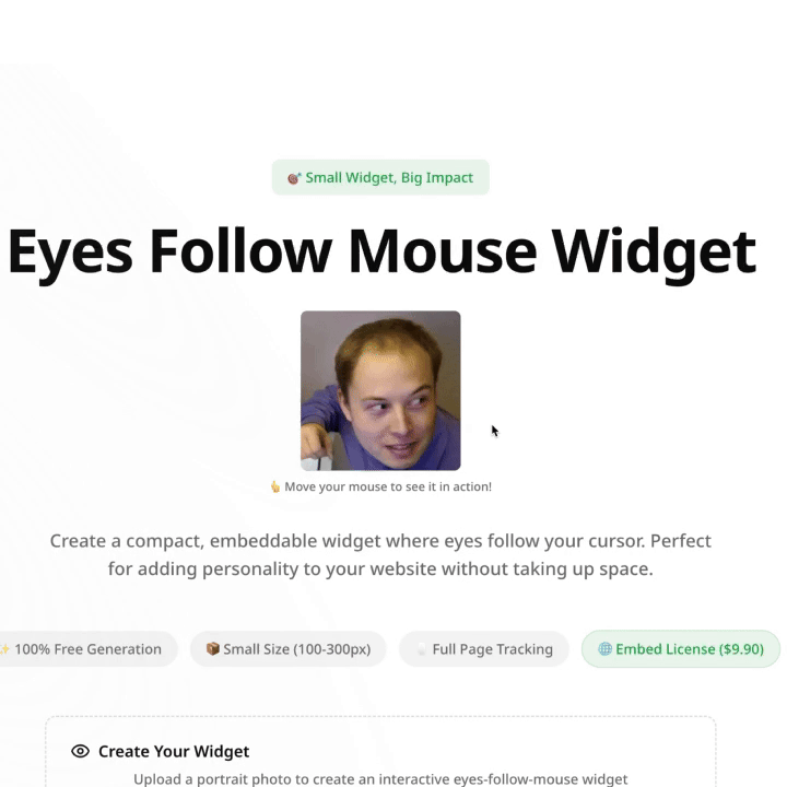 RLU.AI - Eye Follow Mouse Widget screenshot 2