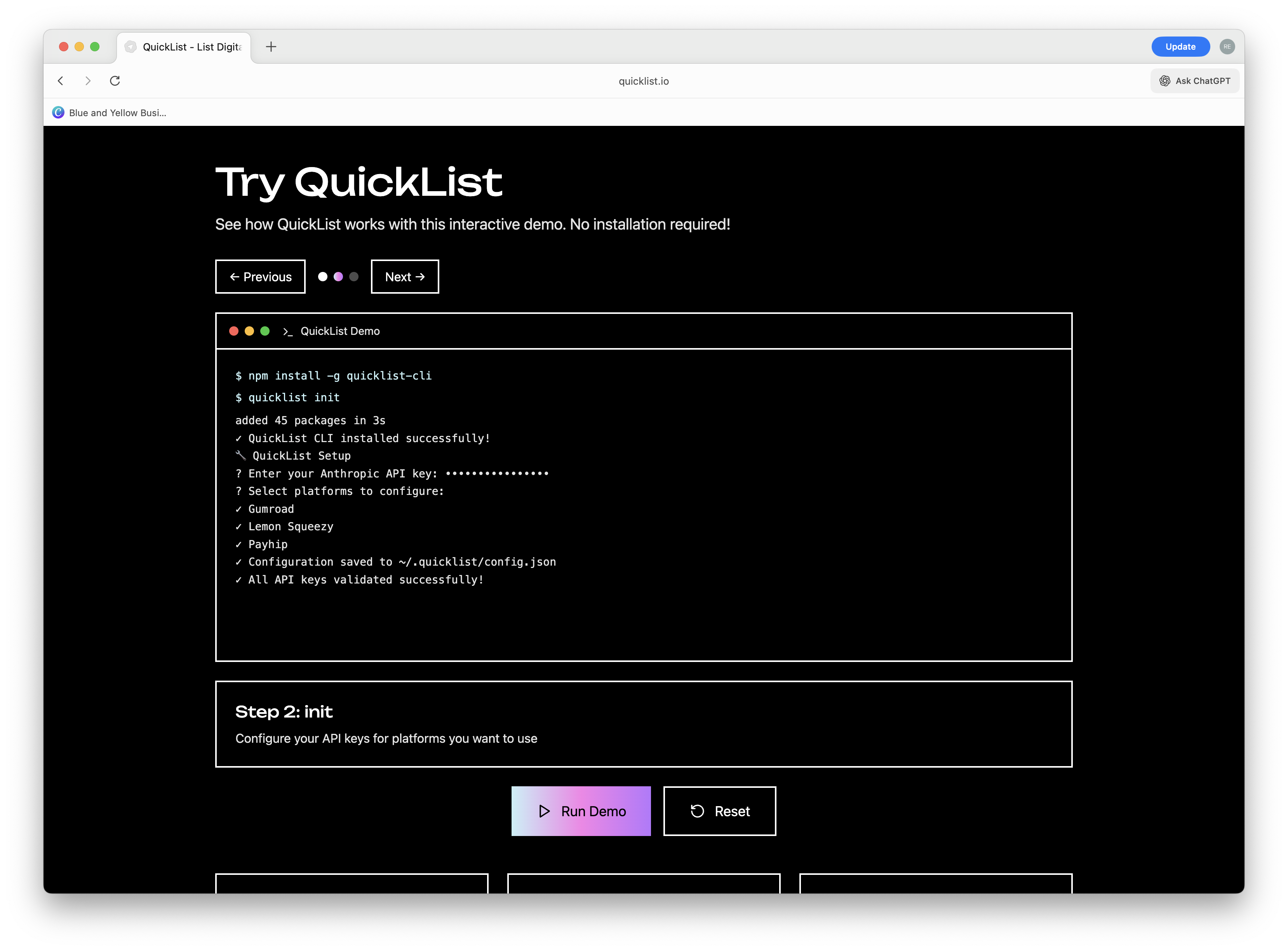 QuickList screenshot 3