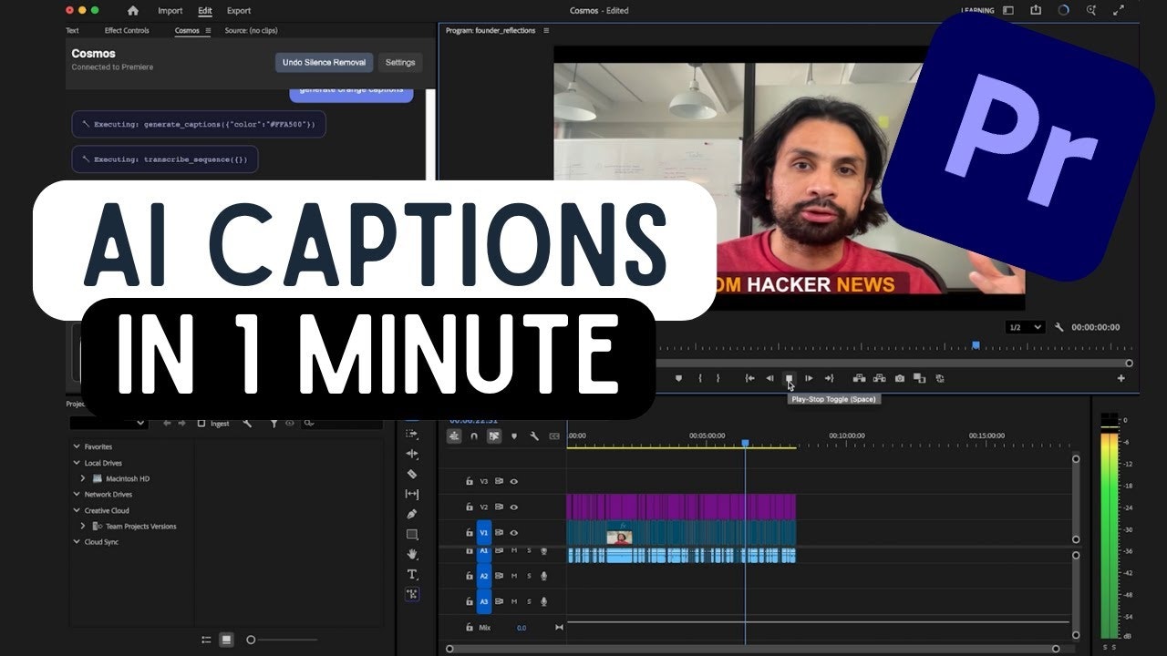 Cosmos Adobe Premiere Plugin screenshot 1