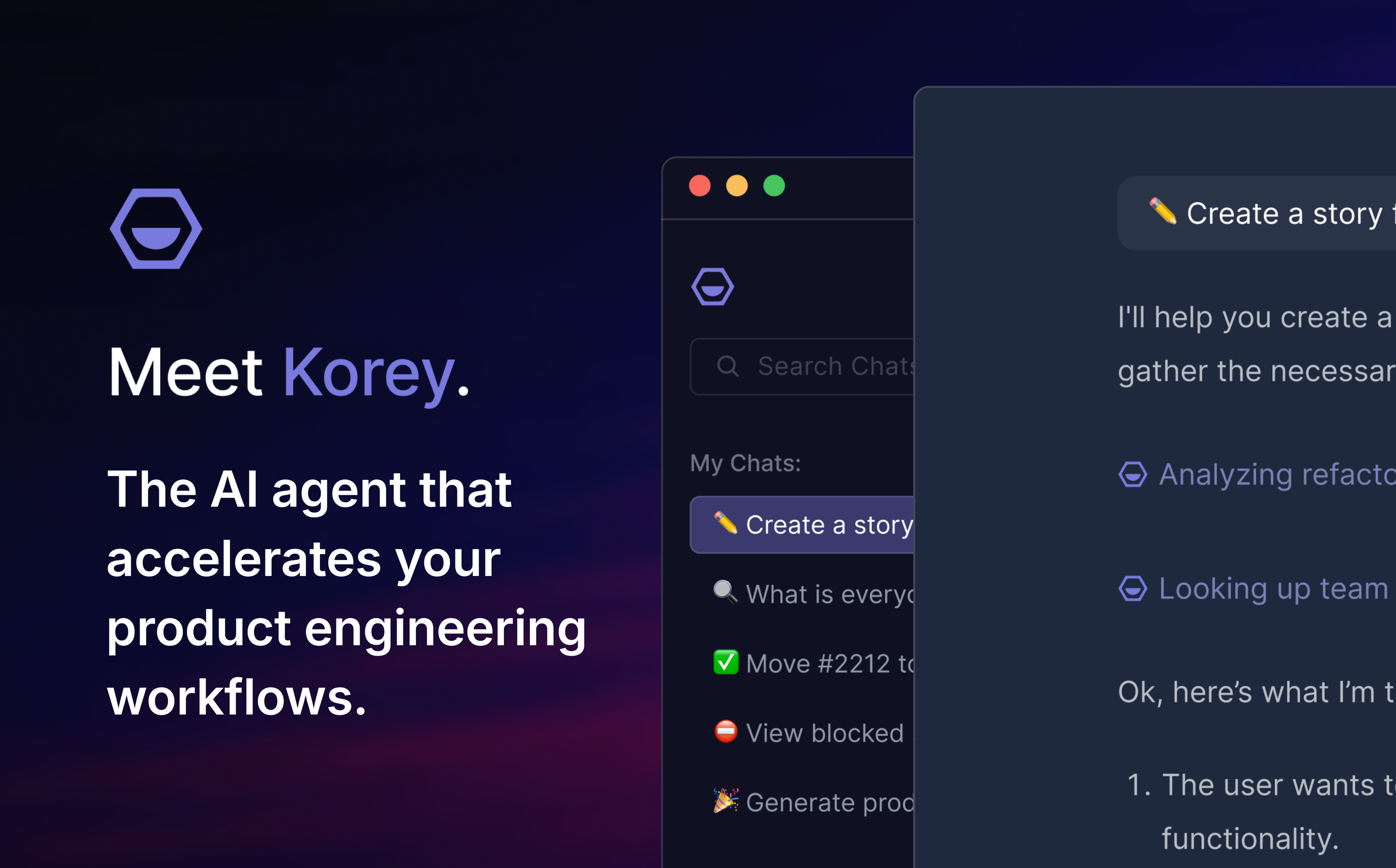 Korey Coding Agent Handoffs screenshot 1