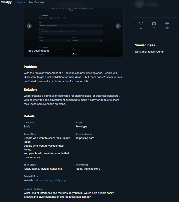 Ideafyy screenshot 2