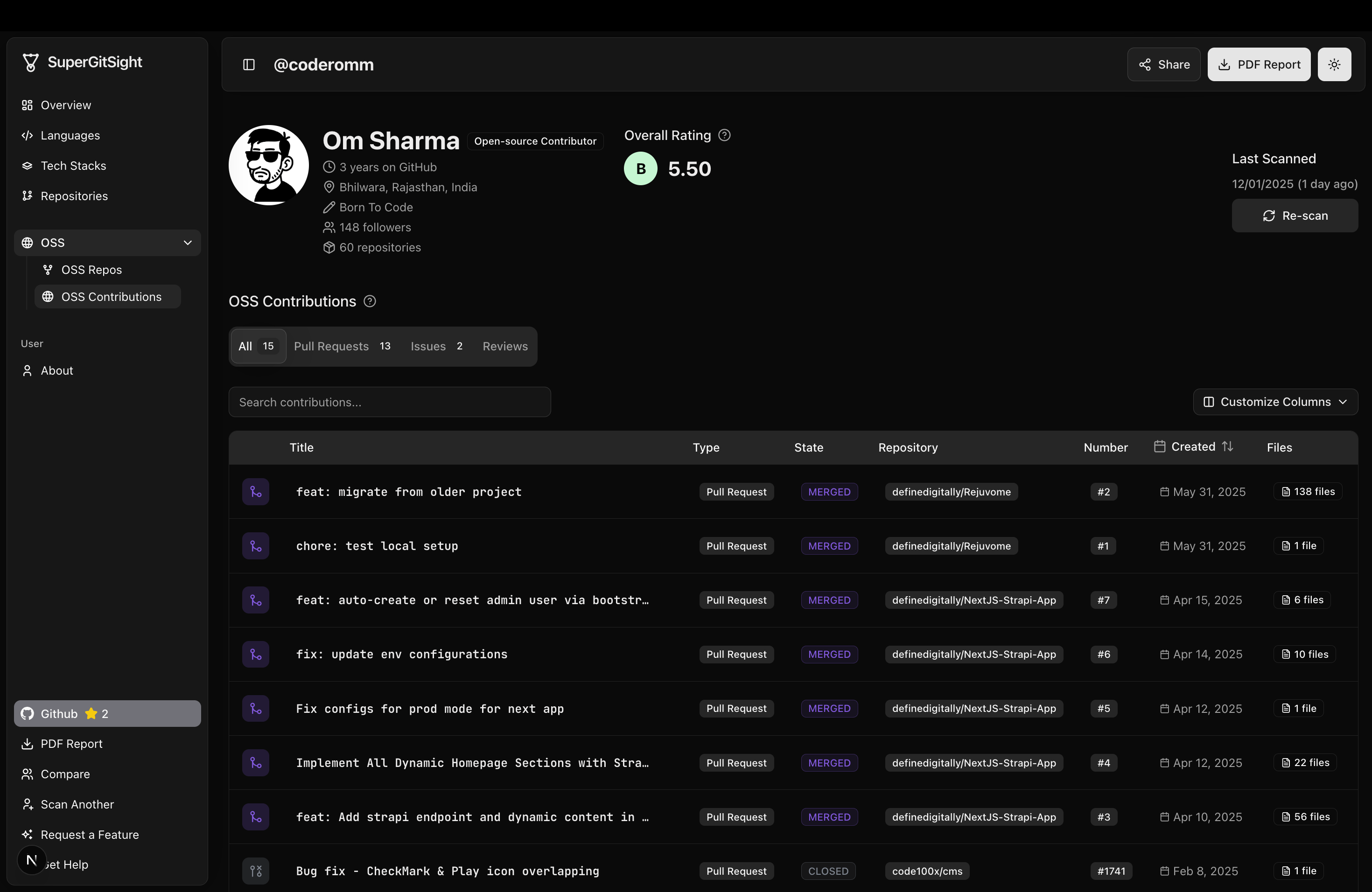 SuperGitSight screenshot 8