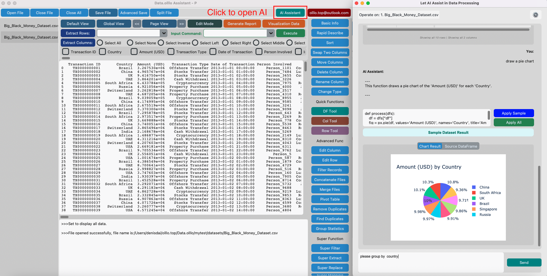 DataOlllo — Your Private AI Data Analyst screenshot 3