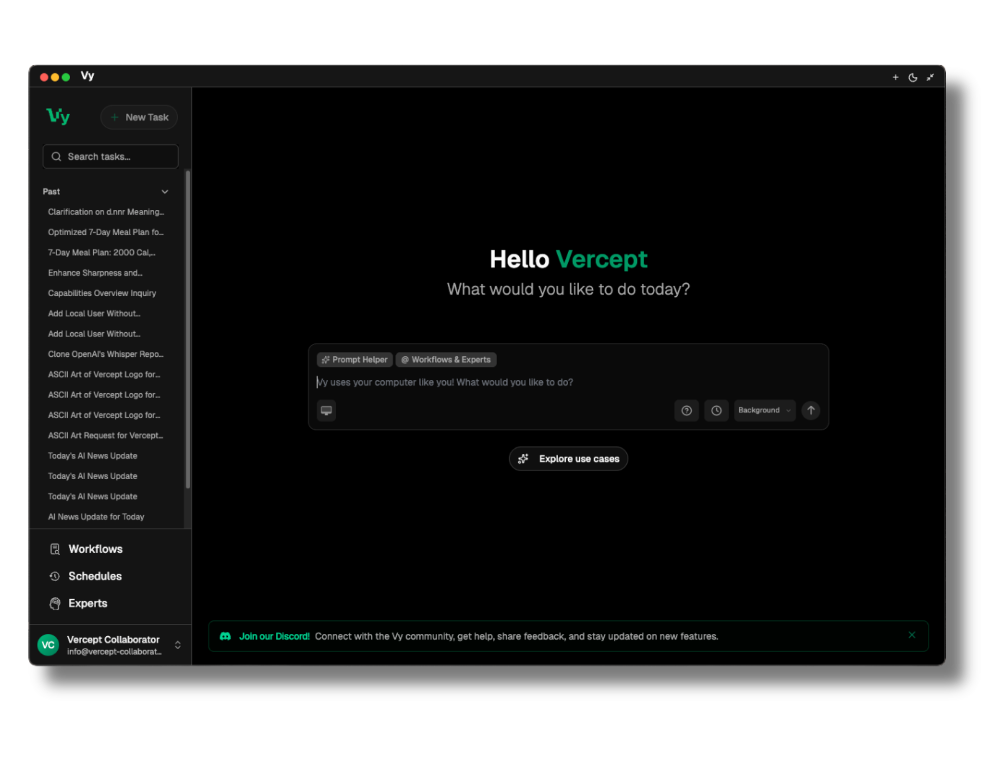 Vy screenshot 2