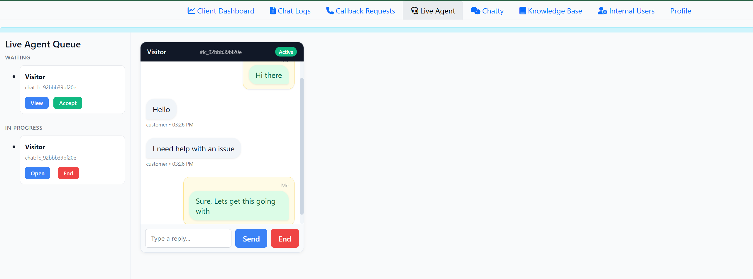 Genie B2b Chatbot screenshot 1