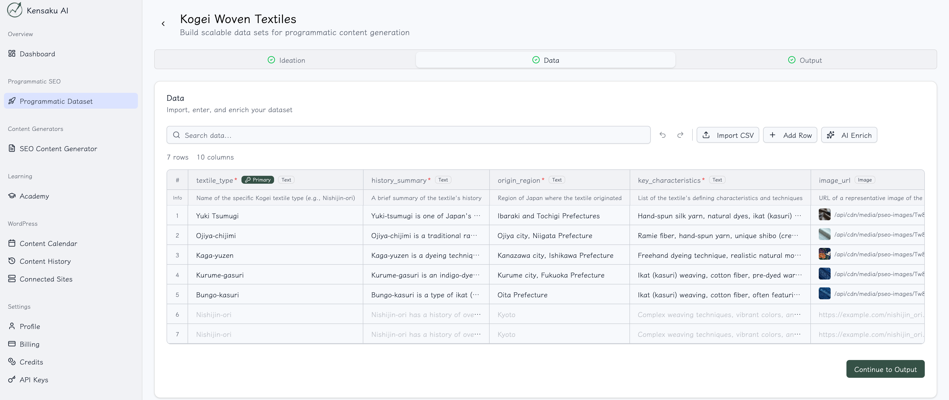 Kensaku AI - pSEO and Data Enrichment screenshot 1