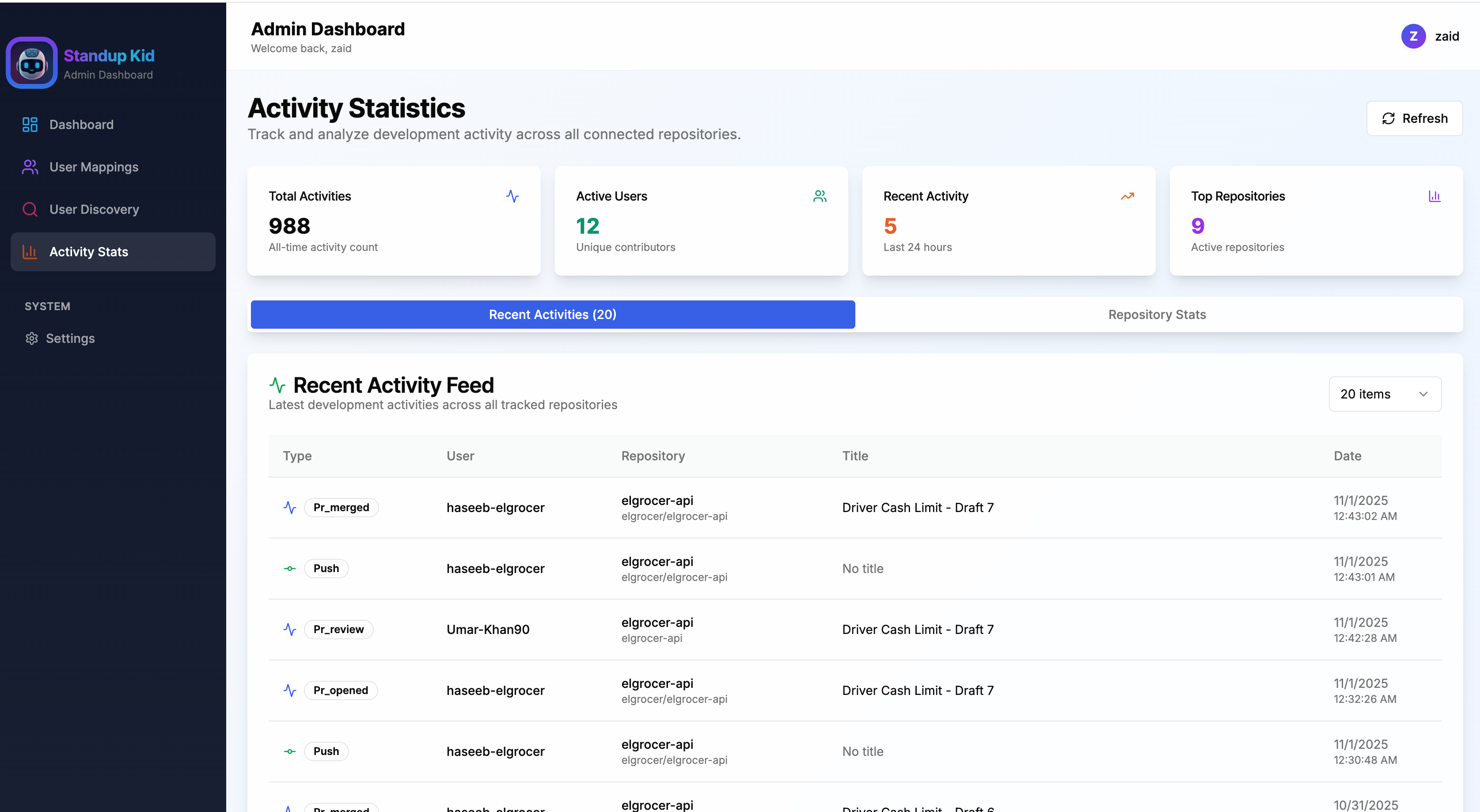 Standup Bot screenshot 3