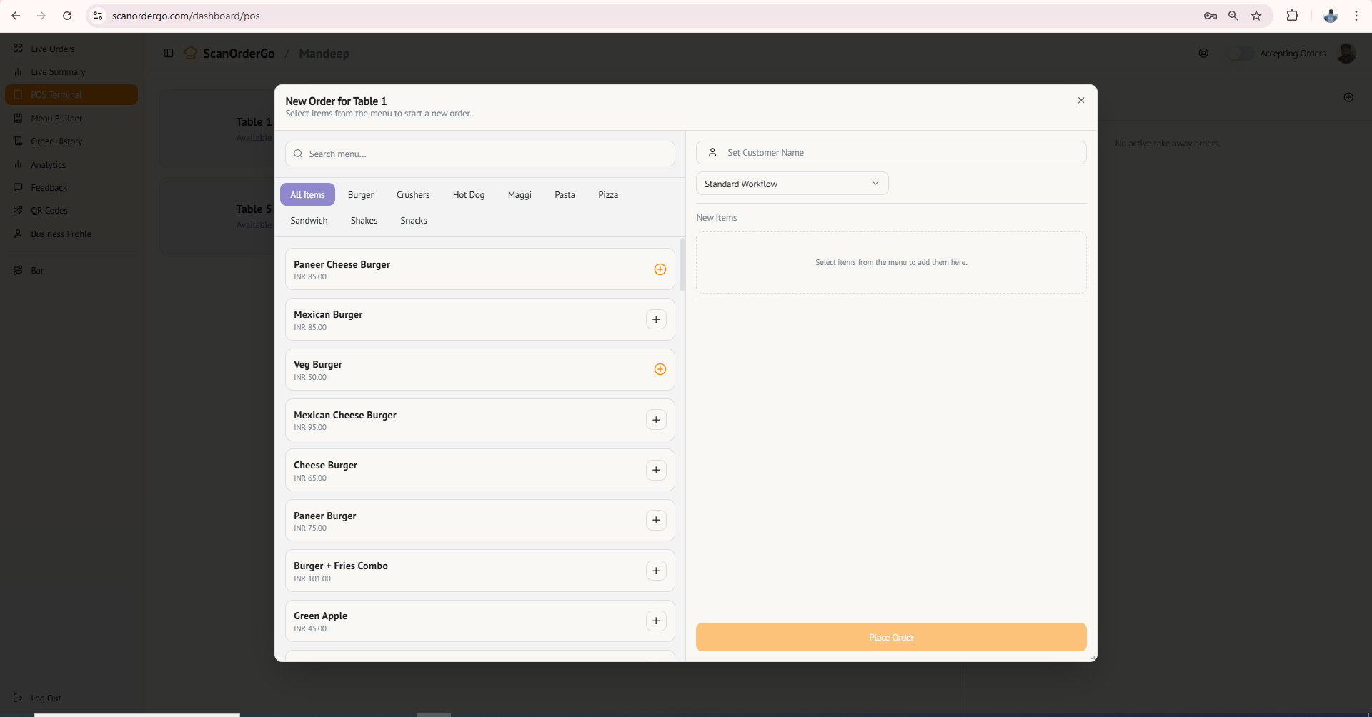ScanOrderGo screenshot 3