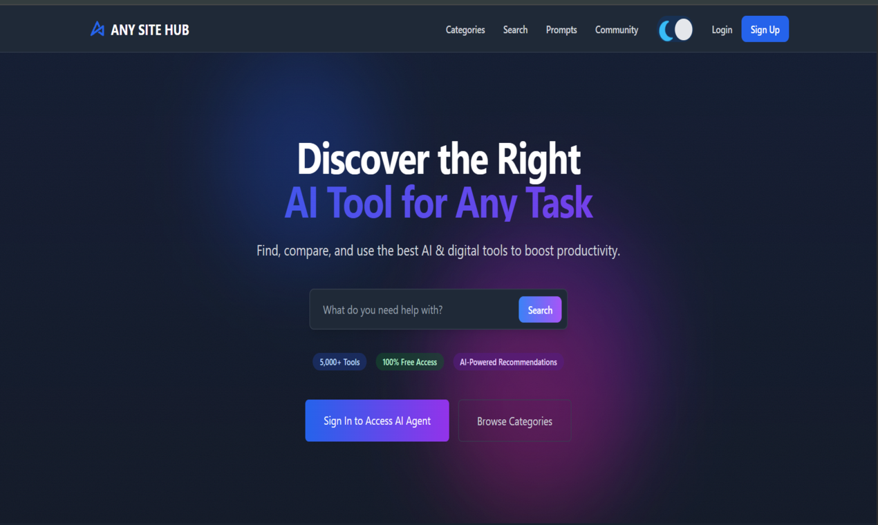 ANYSITEHUB screenshot 1