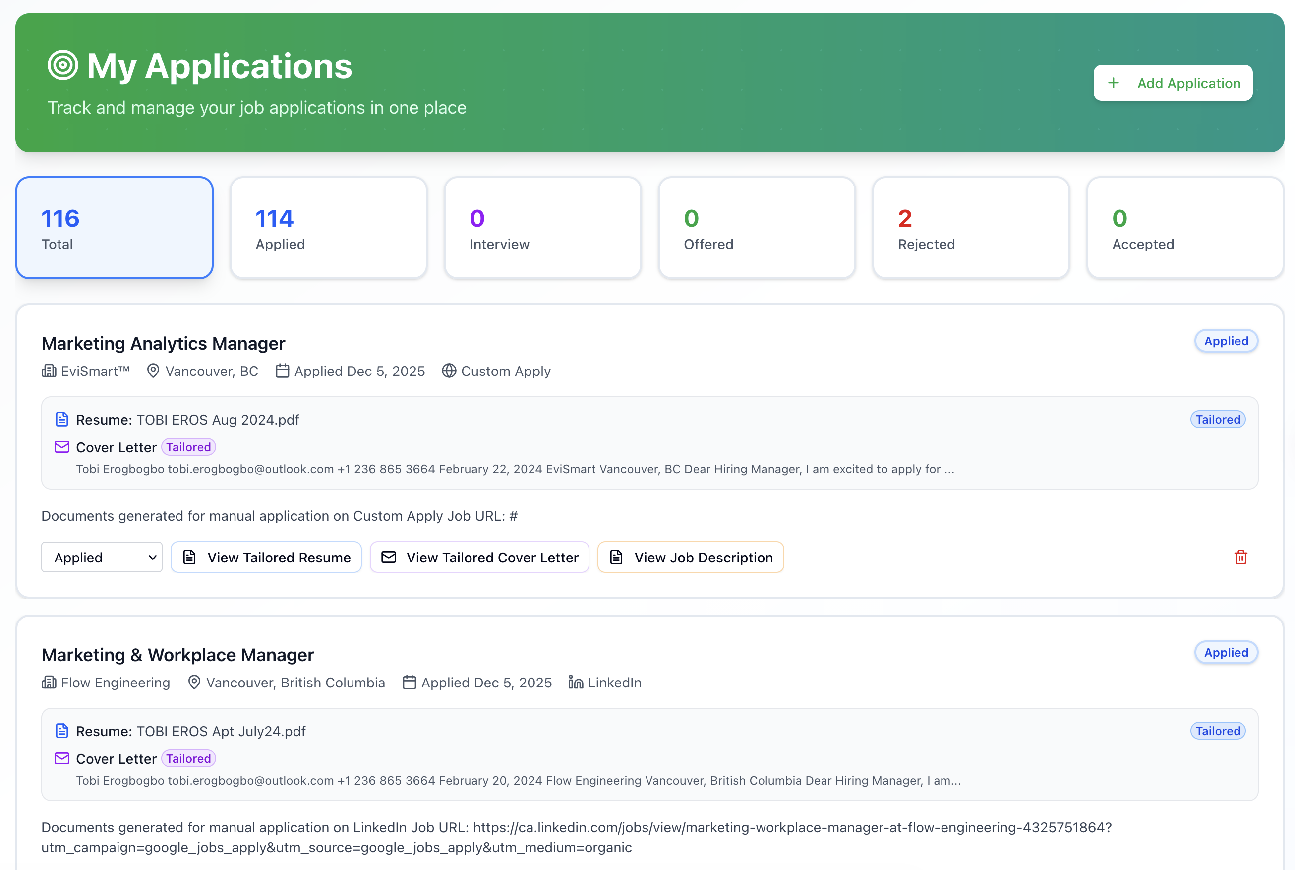 JobEase screenshot 1