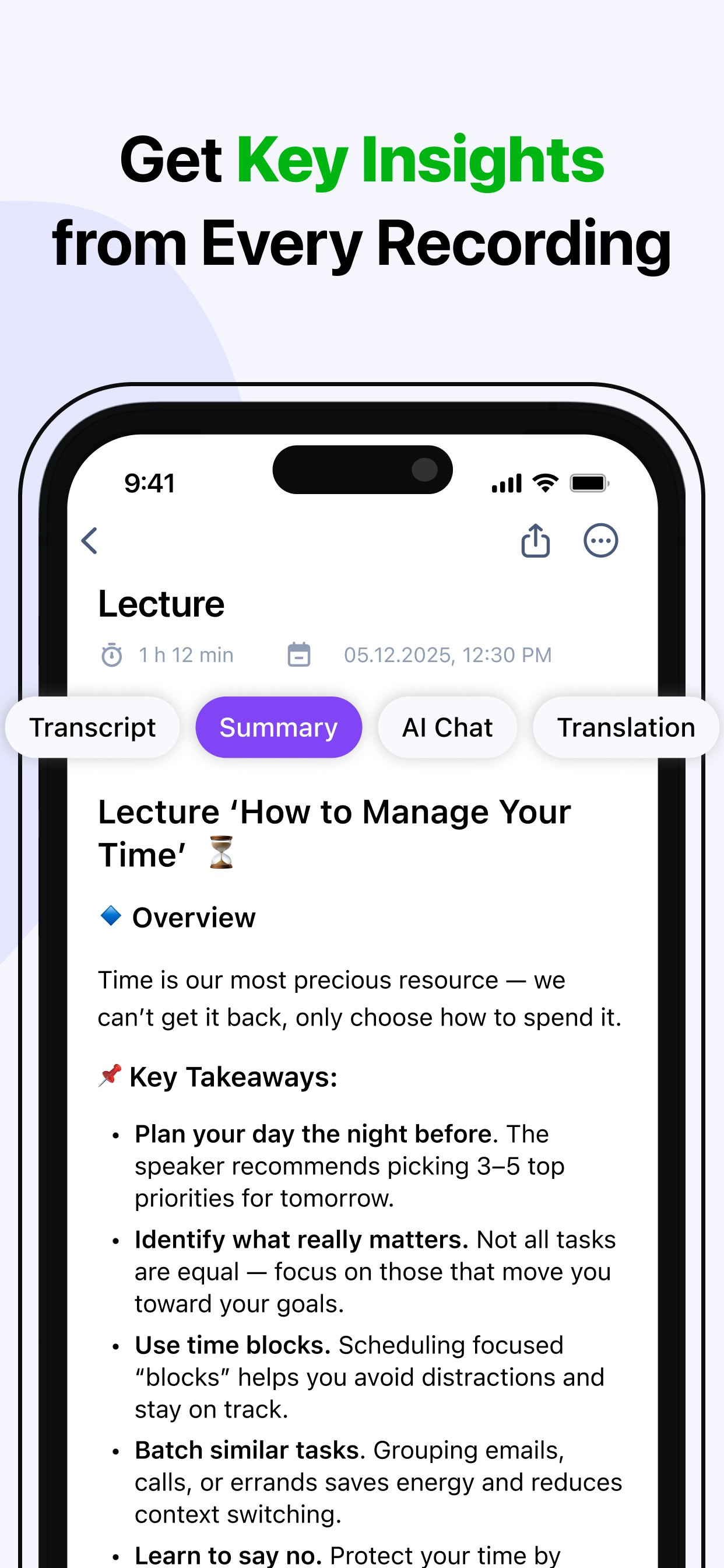 AI Notes App screenshot 3