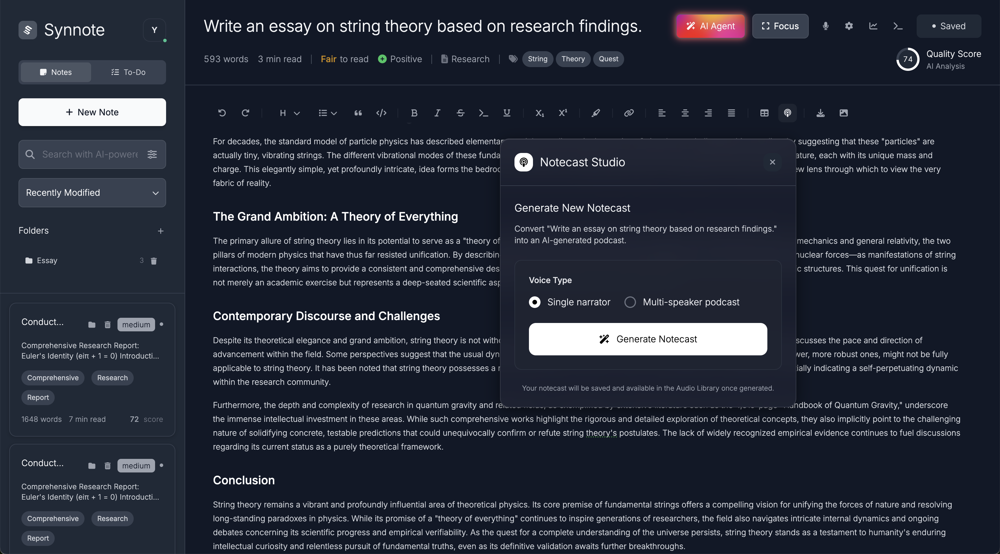 Synnote screenshot 4