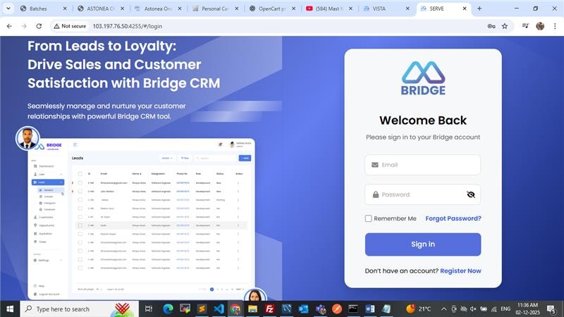 Bridge CRM screenshot 2