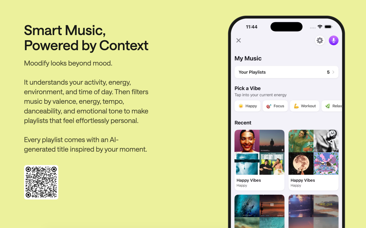 Moodify: Playlists That Fit! screenshot 4