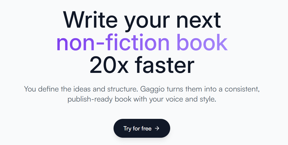 Gaggio Writer screenshot 1